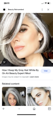Looking for some ideas on grey hair