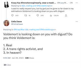 JKR still not giving any fucks!