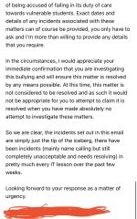 To ask how do get college to take bullying seriously