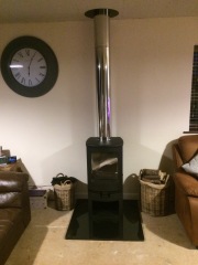 Cost to remove gas fire and install wood burner