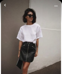 Night out, leather skirt what top and shoes??