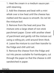 I need to know how to make cheese sauce 