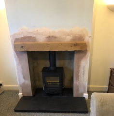 Cost to remove gas fire and install wood burner