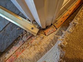 Wonder if I've driven a nail through a radiator pipe?
