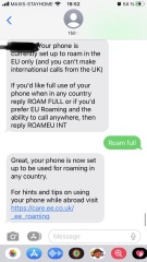 To ask about mobile data roaming abroad - outside EU?
