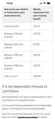 To ask if adult daughters earnings effects our Universal Credit