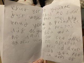 How does this writing look for age.