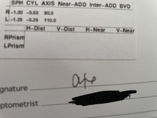 Optometrist advice please.