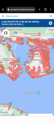 Are property  prices affected by predicted sea level rises?