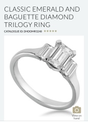 Side stones engagement ring 