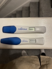 12 DPO - FL on FRER, Pregnant on CB Digital Early Detection, NP on CB weeks  