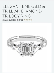 Side stones engagement ring 