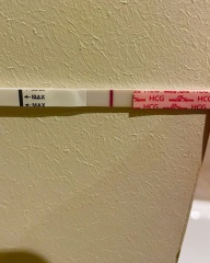 9 dpo super squinty test - turn your brightness up for this one