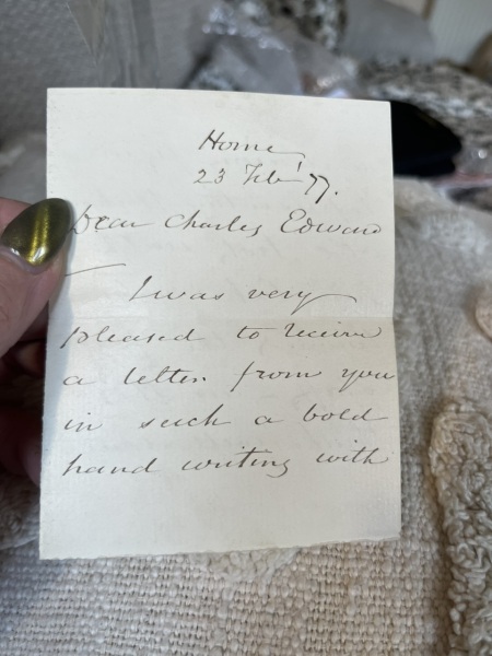 Anyone fancy trying to decipher a letter from 1877? Pics attached