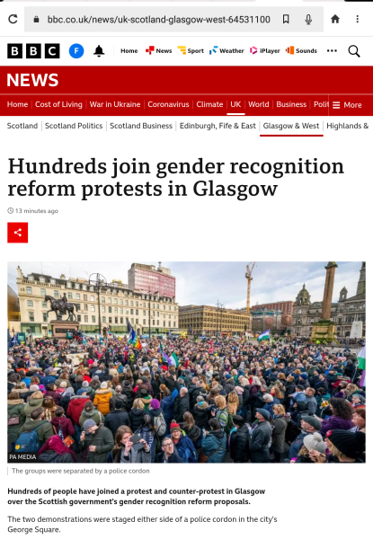 Standing for Women Glasgow 5th Feb