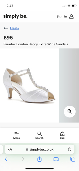 Flat wedding shoes / sandals