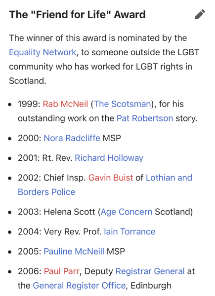 Scotland PIE and LGB research thread
