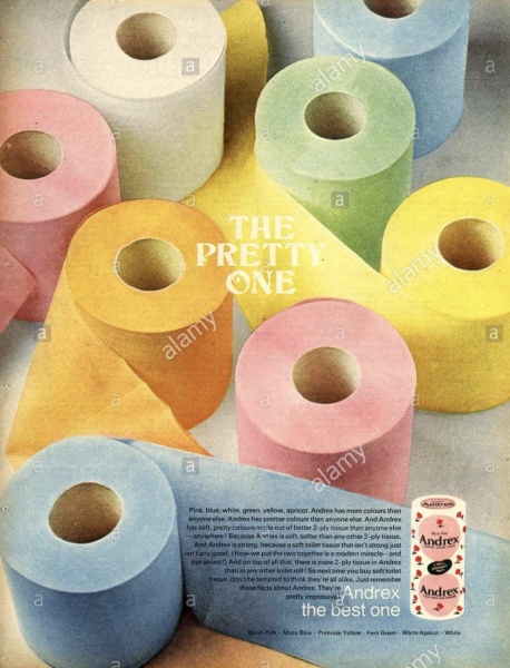 Does anyone remember coloured toilet paper? Any other random disappearances?  