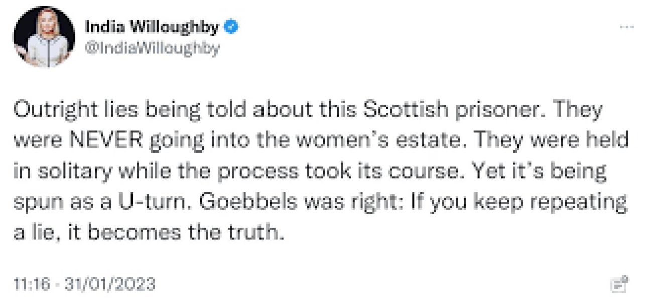 India Willoughby, Question Time Thu 2 Feb 2240