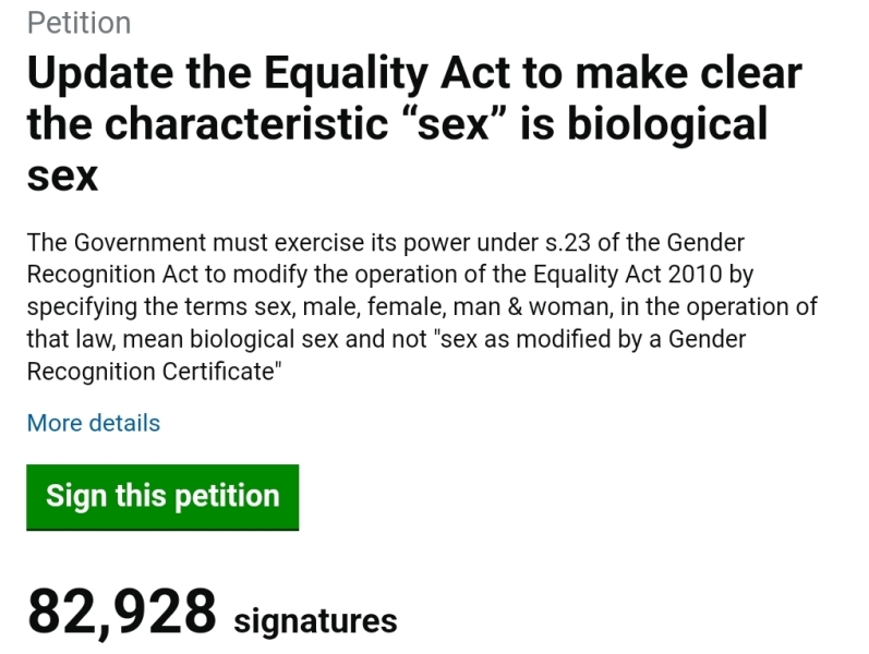 Petition to Update the Equality Act - thread 2