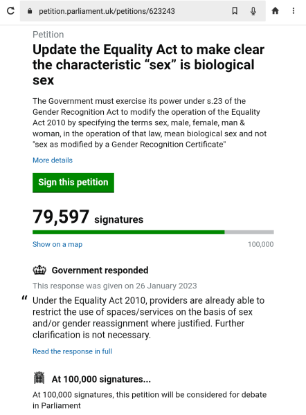 Petition to Update the Equality Act - thread 2