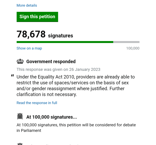 Petition to Update the Equality Act - thread 2