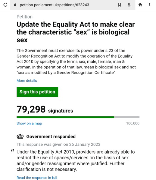 Petition to Update the Equality Act - thread 2