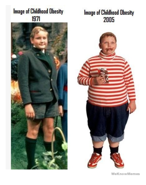 To think we’ve lost sight of what a healthy child’s weight should be?