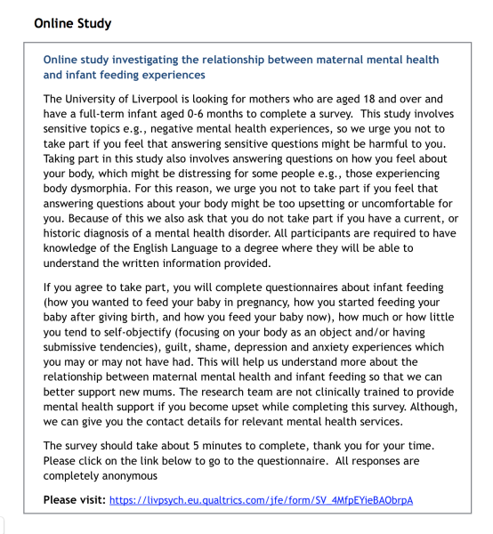 Quick Questions Infant Feeding!