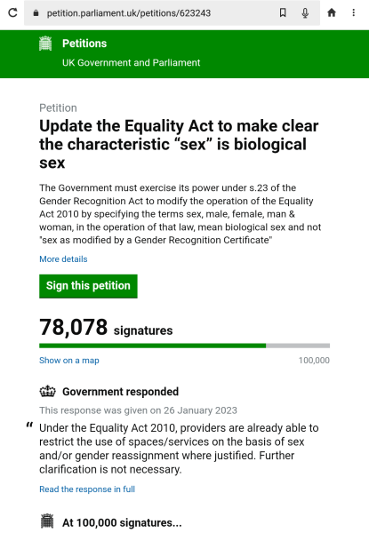 Petition to Update the Equality Act - thread 2