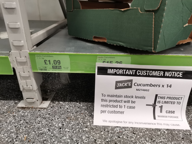 To tell you food wholesalers are more expensive than supermarkets? 