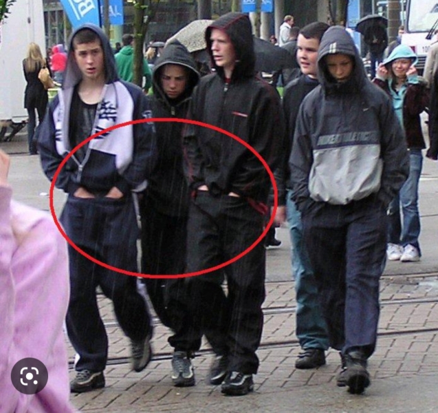 hand down joggers meaning.