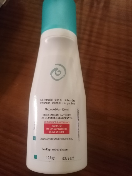 Oestrogel: new packaging (yet again)?