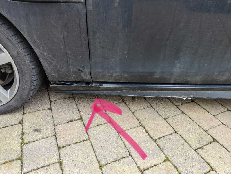Car bumper (?) damage