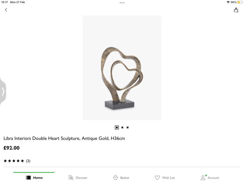 I need a large gold/brass thing. 