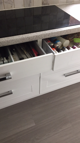 Kitchen island seating hob, prep sink  - island size?