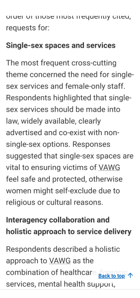 Scottish government's vawg survey results 