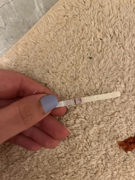Will you wait with me for my pregnancy test results?