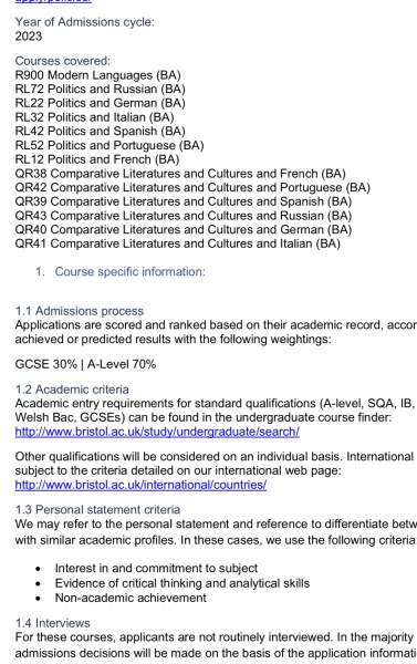 Do universities only look at your top 8 GCSEs?