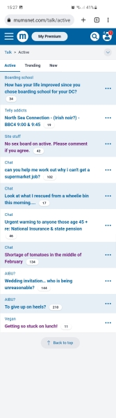 Only seeing about 15 threads in active, and the blue bar of clickies has vanished!