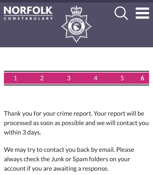 To have called the police 3 times for this. 
