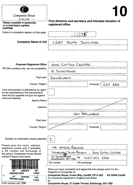 Scotland PIE and LGB research thread