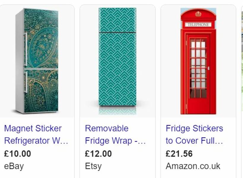 Fridge freezer in dining room