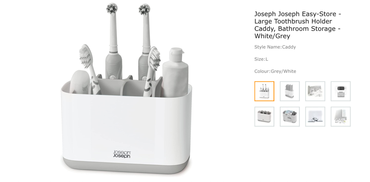 Toothbrush organisation 