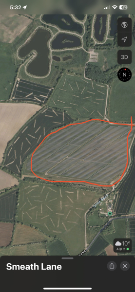 What are these lines in these fields?