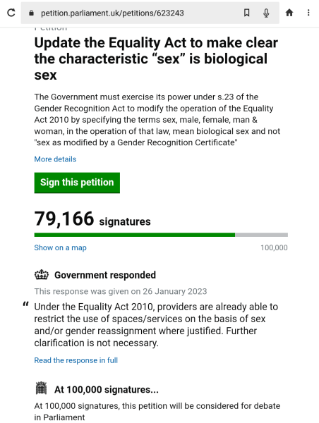 Petition to Update the Equality Act - thread 2