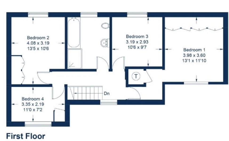 En-suite possibility - floor plan attached