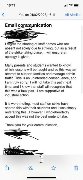 List of striking teachers