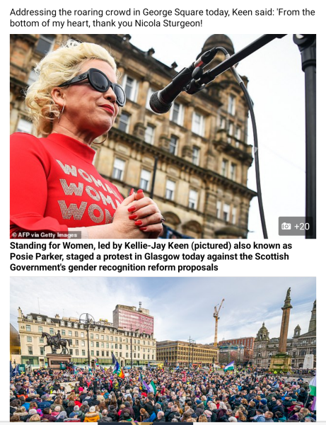 Standing for Women Glasgow 5th Feb