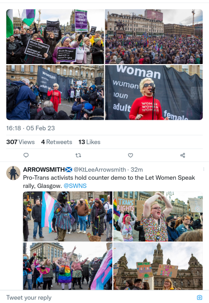 Standing for Women Glasgow 5th Feb